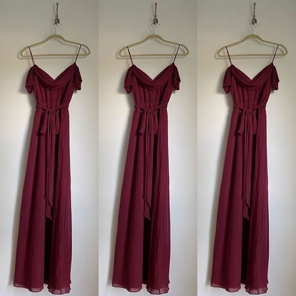 💯 WATTERS AND WATTERS Kane Dress in Marsala - Picture 6 of 9